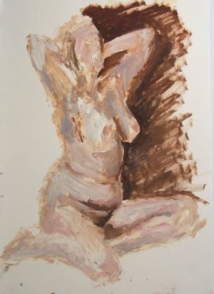 Study 1, painting by Ryan Louder