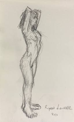 Study Drawing 4, painting by Ryan Louder