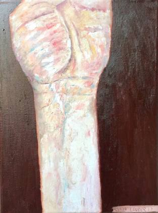 Study Of A Mans Wrist 12x9 oil on canvas, painting by Ryan Louder