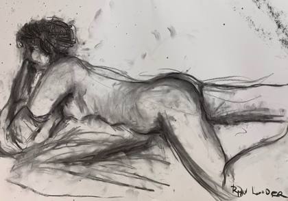 Study of Emilia 2, painting by Ryan Louder