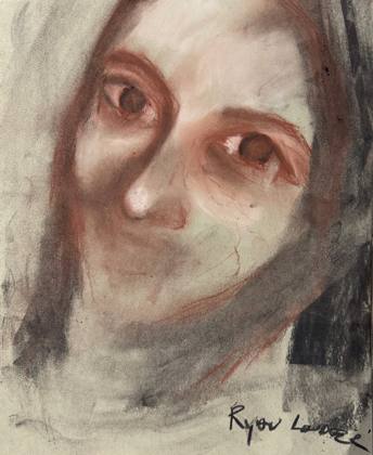 Study Of Hazel Eyes, painting by Ryan Louder