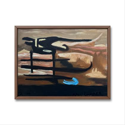 Sunset River, painting by Ryan Louder