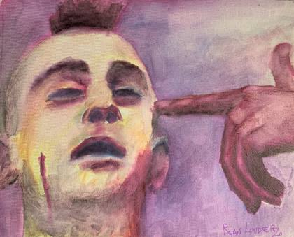 Taxi Driver, painting by Ryan Louder