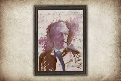 Tchaikovsky, painting by Ryan Louder