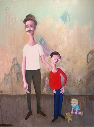 The Boy With Fog In His Eyes, painting by Ryan Louder
