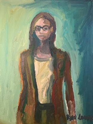 The Coder, painting by Ryan Louder