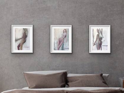 Three Study', painting by Ryan Louder
