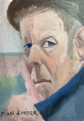 Tom Waits, painting by Ryan Louder