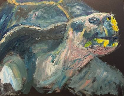 Tortoise, painting by Ryan Louder