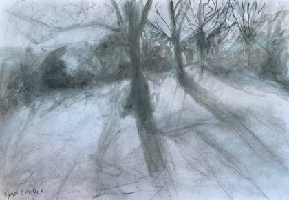 Tree Shadows at Midday, painting by Ryan Louder