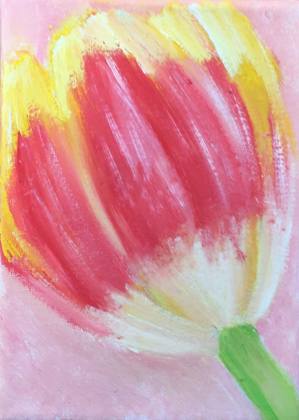 Tulip, painting by Ryan Louder