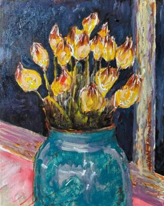 Tulips At Dawn, painting by Ryan Louder