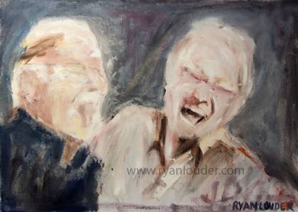 Two Old Friends, painting by Ryan Louder