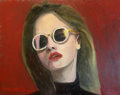 Uptown Girl, painting by Ryan Louder