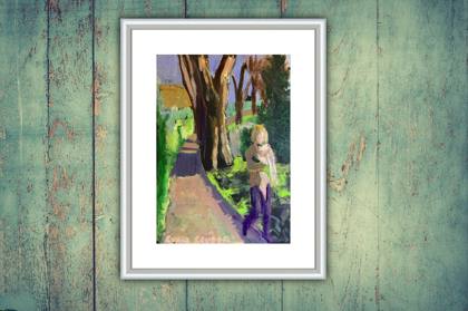 Walk In The Park, painting by Ryan Louder