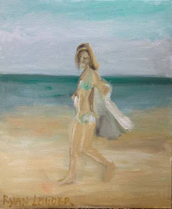 Walking In A Cool Breeze, painting by Ryan Louder