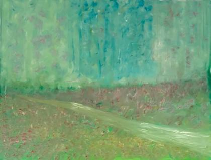 Walking On Summers Day, painting by Ryan Louder