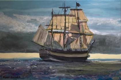 We Set Sail, painting by Ryan Louder