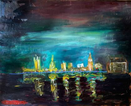 Westminster, painting by Ryan Louder