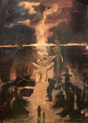 When Teddy Bears Rule The World, painting by Ryan Louder
