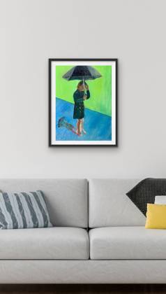 When The Sun Cuts Through The Rain, painting by Ryan Louder