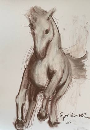 White Horse, painting by Ryan Louder