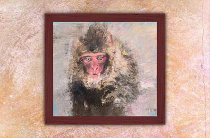 Wild Monkey, painting by Ryan Louder