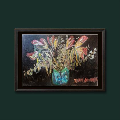 Wilting Lillies, painting by Ryan Louder