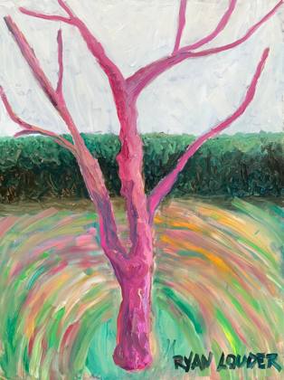 Winter Tree, painting by Ryan Louder