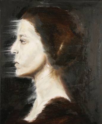 Woman, painting by Ryan Louder