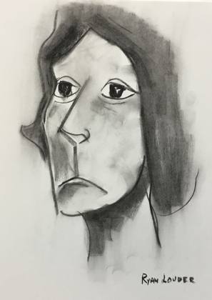 Woman Portrait 3, painting by Ryan Louder