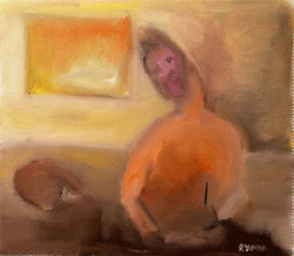 Writing, painting by Ryan Louder