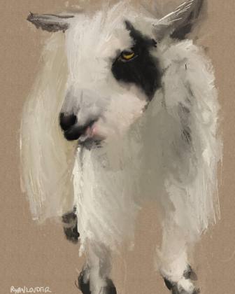 Year of the Goat, painting by Ryan Louder