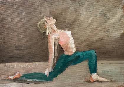 Yoga, painting by Ryan Louder