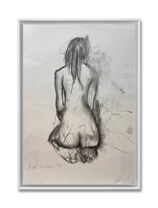 Zoma - 16x23 Oil and Charcoal On Paper, painting by Ryan Louder