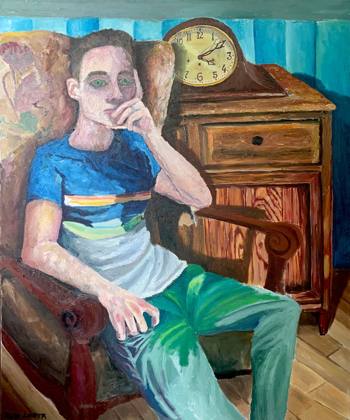 “42”, painting by Ryan Louder