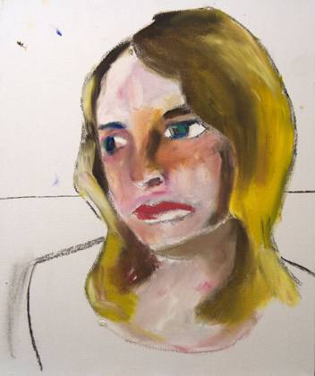 “Tired” Oil On Canvas Board 12x10, painting by Ryan Louder
