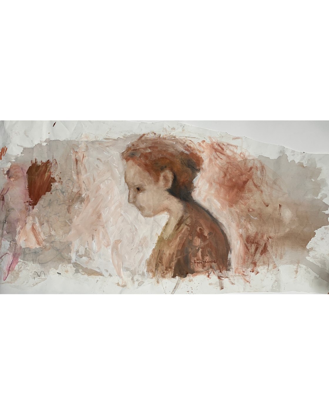 A painting titled 'The Scientist by Ryan  Louder' by Ryan Louder