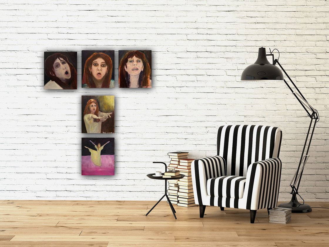 A painting titled 'KaTe Bush In 5 by Ryan  Louder' by Ryan Louder